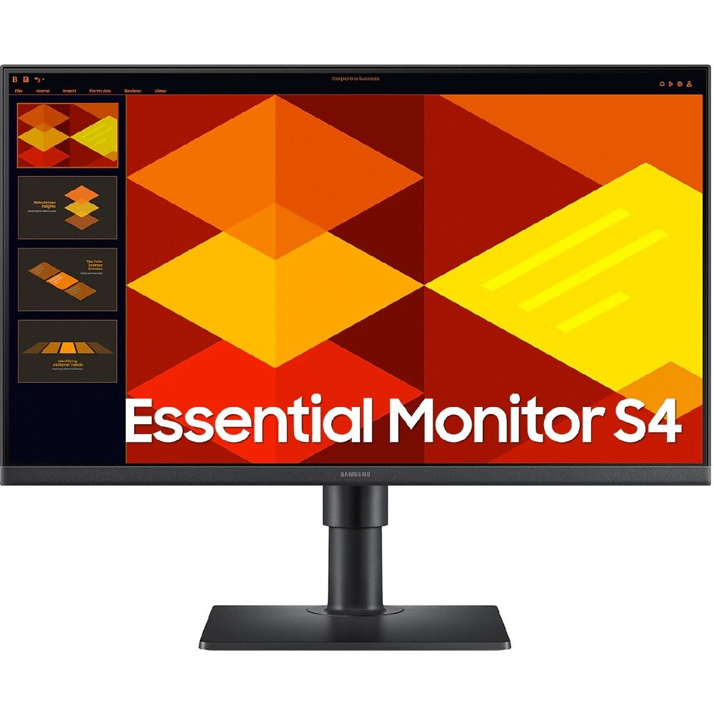 Samsung 24'' FHD Posl Mon S40GIPS, 100Hz, 5ms, 250cd, 2xHDMIDP, 2xUSB, VESA 100x100, HAS, Pivot, Til slika 1