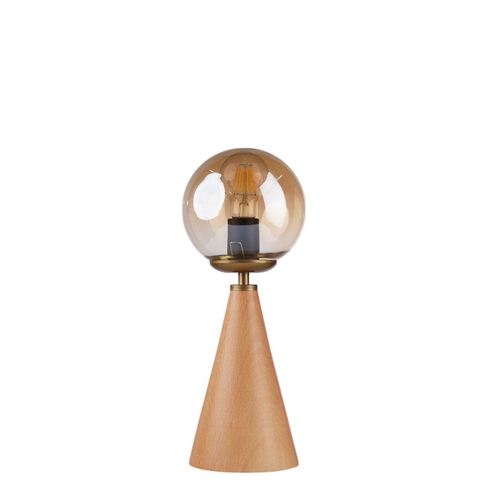 Opviq Stolna lampa 828, med, zlatna, hrast slika 4