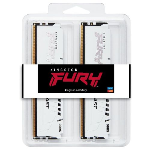 KINGSTON DIMM DDR5 64GB (2x32GB kit) 6000MT/s KF560C36BWEK2-64 FURY Beast White EXPO slika 3