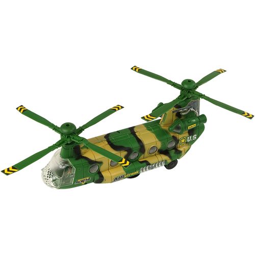 Vojni helikopter sa duplom elisom i efektima slika 3
