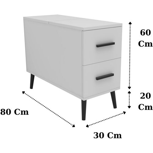 Island - White White Side Table slika 5