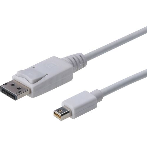 Digitus Mini-DisplayPort / DisplayPort adapterski kabel Mini DisplayPort utikač, DisplayPort utikač 2.00 m bijela AK-340102-020-W  DisplayPort kabel slika 2