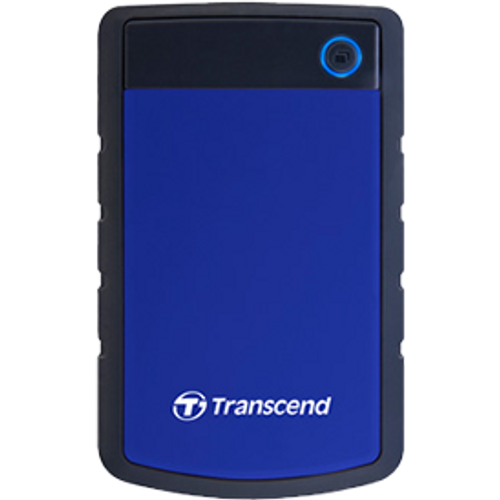 Transcend TS4TSJ25H3B External HDD 4TB, H3B, USB3.0, 2.5", Anti-shock system, Backup software, 308 gr, Crna / plava slika 1