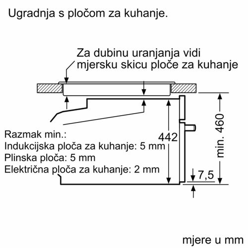 Bosch kompaktna pećnica s funkcijom pare i funkcijom dodavanja pare CSG7361B1 slika 15