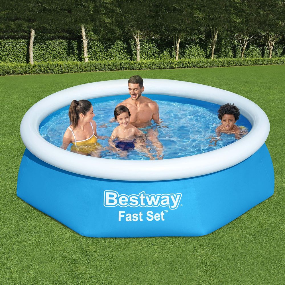 Bestway Bazen sa zračnim prstenom i filter pumpom 57450, 244x61 cm slika 1