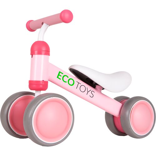 EcoToys dječji mini bicikl guralica rozi slika 3