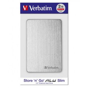 Externi hard disk Verbatim Store'n'Go Alu slim 2.5" (6,35Cm) 1TB USB 3.2 GEN1 srebrni