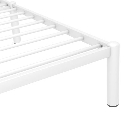 Okvir za krevet bijeli metalni 160 x 200 cm slika 6