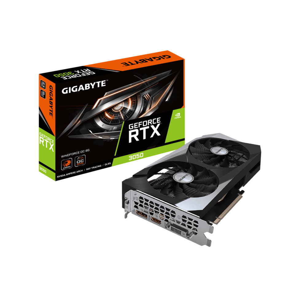 Gigabyte RTX 3050 WindForce;8GB GDDR6 128bitDP, HDMI,DVI; slika 1