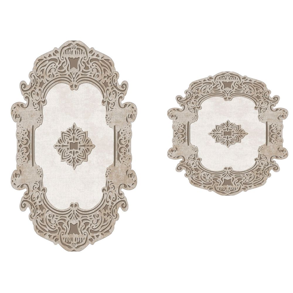 Set Kupaonskih Tepiha u Krem Boji 210FG41715KR (2 Komada) slika 3