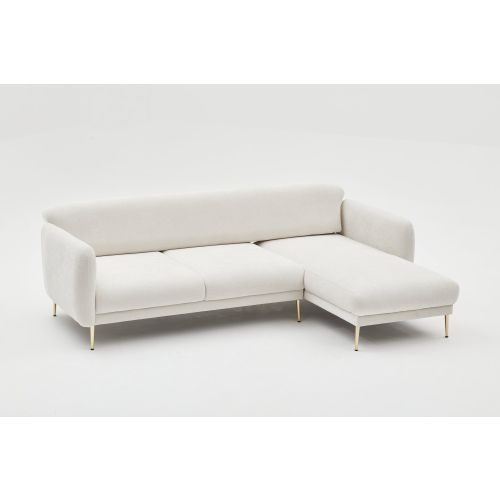 Atelier Del Sofa Kutna garnitura na razvlačenje, Krem Zlato, Simena Right - Cream slika 10