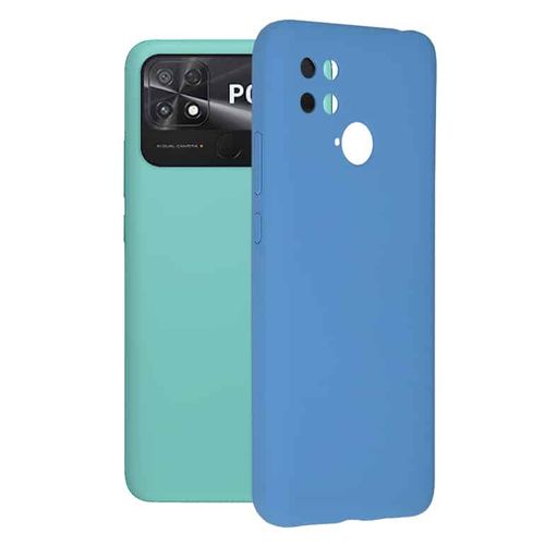 Techsuit Soft Edge Silicone maska za Xiaomi Poco C40 - Denim plava slika 1