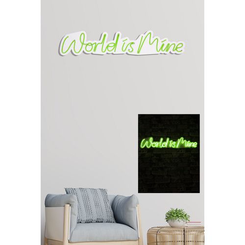 Wallity Ukrasna plastična LED rasvjeta, World is Mine - Green slika 3
