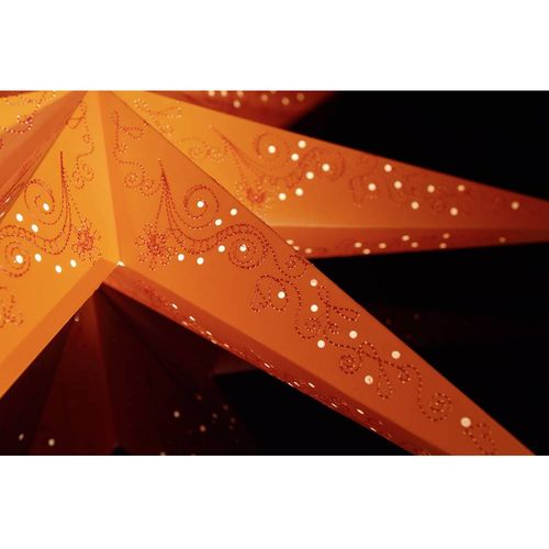 Konstsmide 2982-185 božićna zvijezda  N/A žarulja, LED narančasta  vezena, s izrezanim motivima, s prekidačem Konstsmide 2982-185 božićna zvijezda   žarulja, LED narančasta  vezena, s izrezanim motivima, s prekidačem slika 2