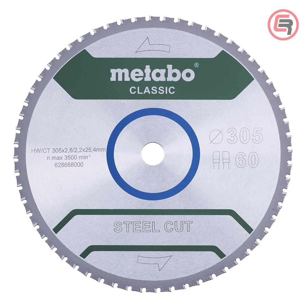 Metabo List Kružne Pile Za Metal 305x2,6/2,2x25,4 / Z=60 Steel Cut Classic – 628668000 slika 1