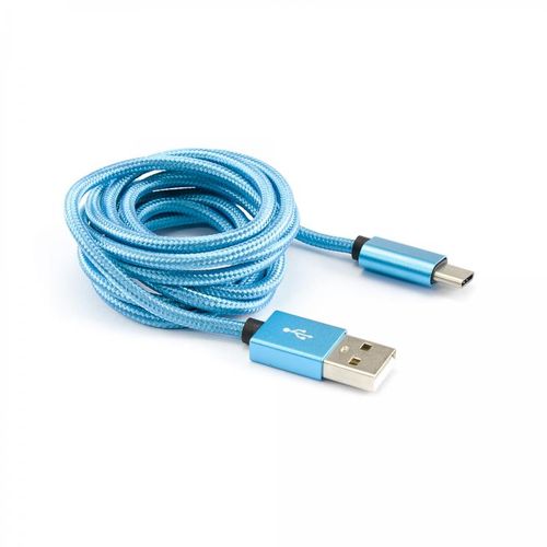 SBOX kabel USB->TYPE C M/M 1,5M Fruity plavi slika 1