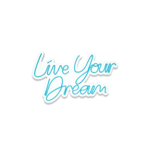 Wallity Ukrasna plastična LED rasvjeta, Live Your Dream - Blue slika 11