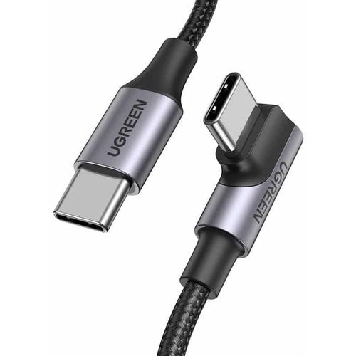 UGREEN US334 Kutni kabel USB-C na USB-C 5A PD 100W 2m (crni) slika 1