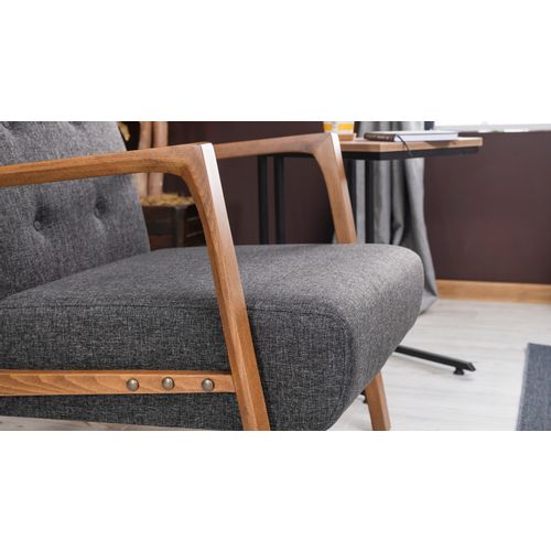 Kemer - Dark Grey Dark Grey Wing Chair slika 3