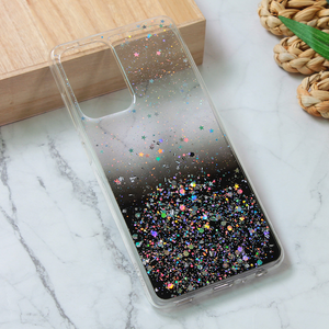 Torbica Silikonska Glitter za Samsung A525F/A526B/A528B Galaxy A52 4G/A52 5G/A52s 5G crna