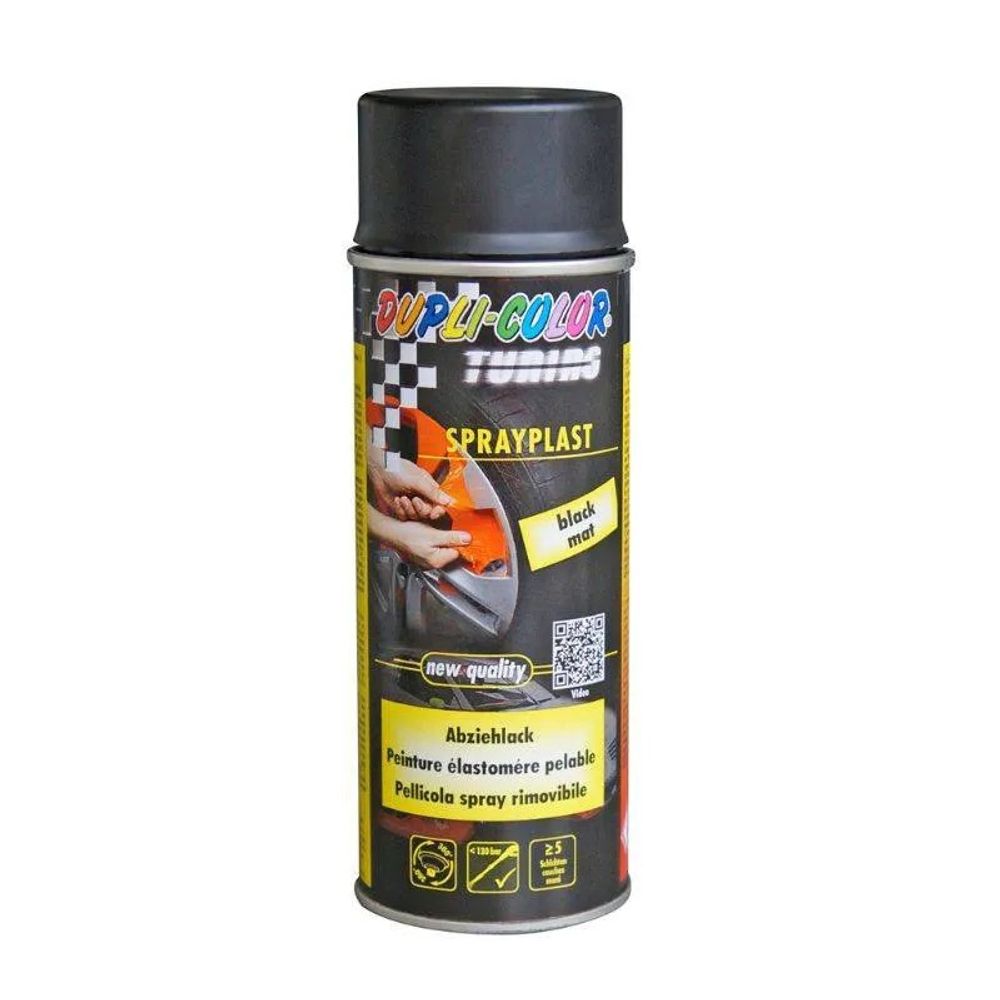 Dupli Color Sprayplast sprej koji se skida, 400ml, mat crni slika 1