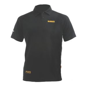 DEWALT MUŠKA POLO MAJICA KRATKI RUKAV CRN L DWC125-013-L