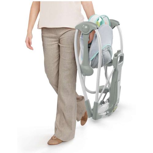 KIDS II ljuljačka Hugs &amp; Hoots 2u1 s glazbom light grey 10247 slika 15