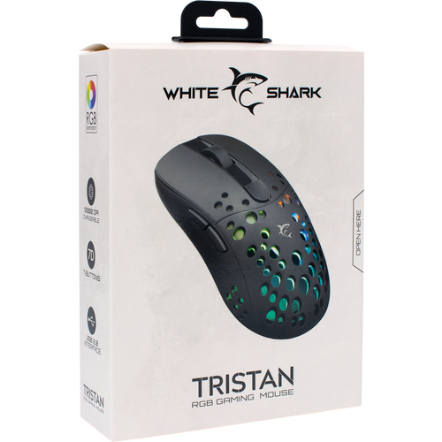 White Shark miš GM-9004 TRISTAN crni RGB / 12.000 dpi slika 16