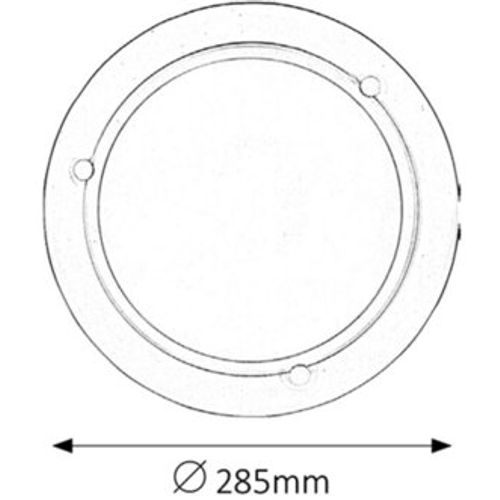 Rabalux Ufo plafonjera D29 E27 60W bela opal slika 2