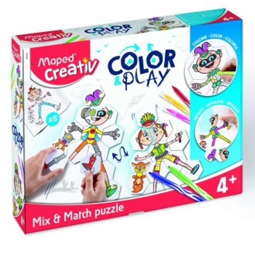 Set kreativni Maped Creativ Mix&Match Puzzle 4+ slika 1