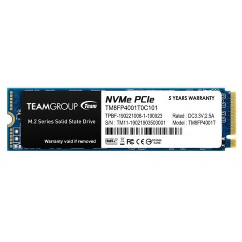 TeamGroup * M.2 2280 1TB MP34 SSD PCIe Gen3 x4, NVM Express, 3400/2900MB/s TM8FP4001T0C101 (7499) slika 1