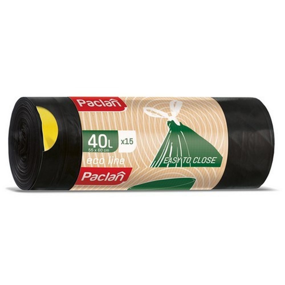 Paclan vreće za smeće Eco Line sa vezicom  40l, 15 kom slika 1