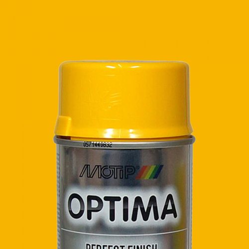 MOTIP Optima Akrilna boja u spreju RAL1023 semafor žuta 400 mL slika 1