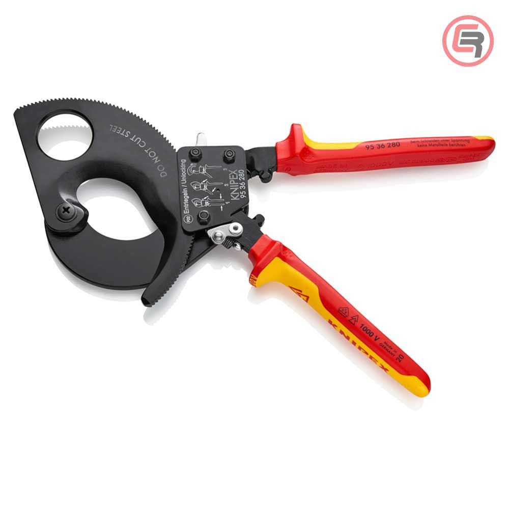 Knipex Škare Makaze 280mm Za Kablove fi 52mm / 380mm2 / 1000V - 95 36 280 slika 2