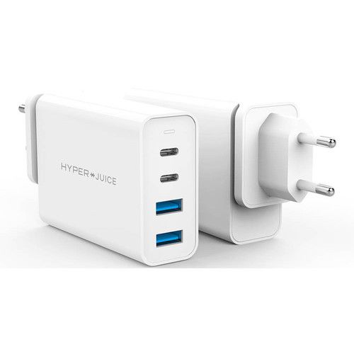 HyperDrive, GaN 100W USB-C punjač, sa 2xUSB-C/2xUSB3.0, putni priključci slika 1