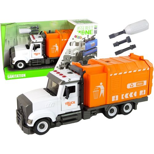 Kamion za smeće - Odvrtanje i zavrtanje pribora - Narančasta boja slika 1