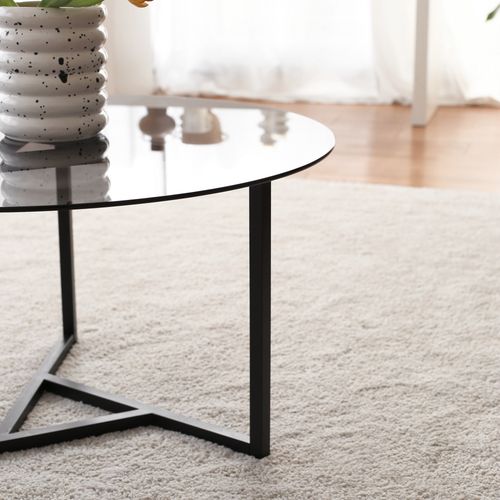 Trio sehpa / füme temperli cam S402F Fume
Black Coffee Table slika 4