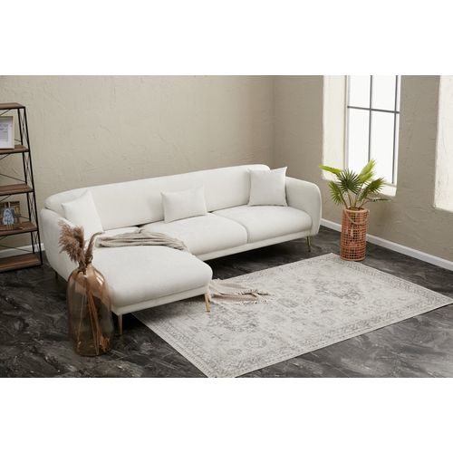 Atelier Del Sofa Kutna garnitura na razvlačenje, Krem Zlato, Simena Left - Cream slika 6