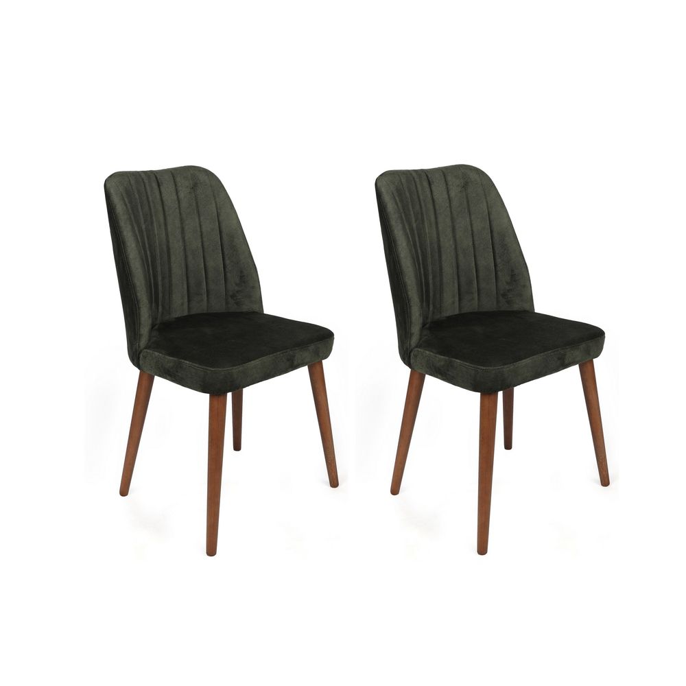 Alfa-462 V2 Khaki Walnut Set Stolica (2 Komada) slika 1