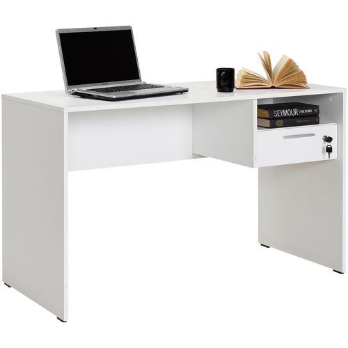 CMS-510-DD-1 White Study Desk slika 5