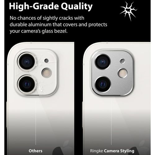Ringke – Camera Styling za iPhone 12 – boja srebro slika 2