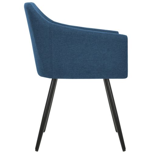 Blagovaonske stolice od tkanine 4 kom plave slika 9