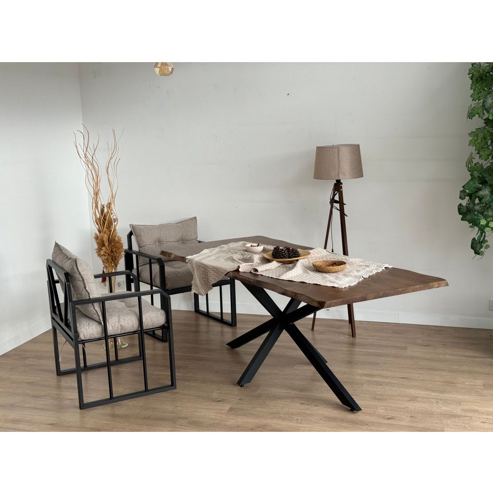 Metal table legs Ahtapot, colour: black slika 5