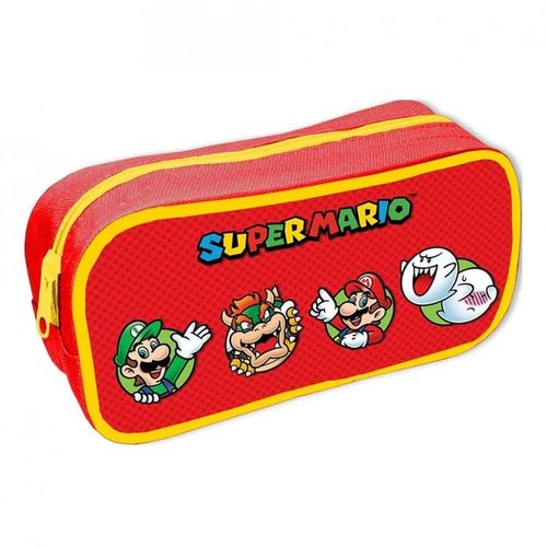 Super Mario - Character Circles Rectangle Pencil Case slika 1