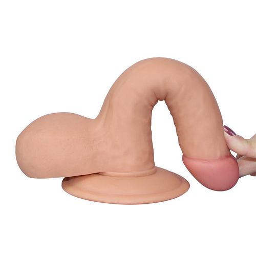 Lovetoy Ultra Soft Dude dildo 7,5" 19cm x 4cm slika 5