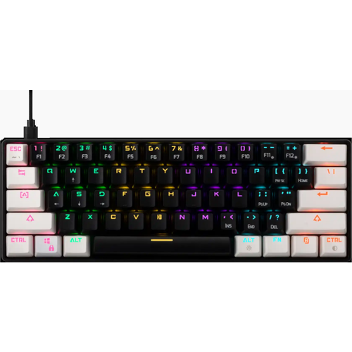 Tastatura Gamdias Aura GK2 Mehanička 60% RGB crno/bela slika 1