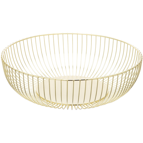 Altom Design okrugla metalna košara za voće zlatna  slika 2