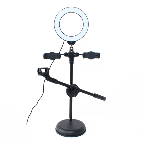 LED lampa 2x holder za mobilni + drzac za mikrofon slika 1