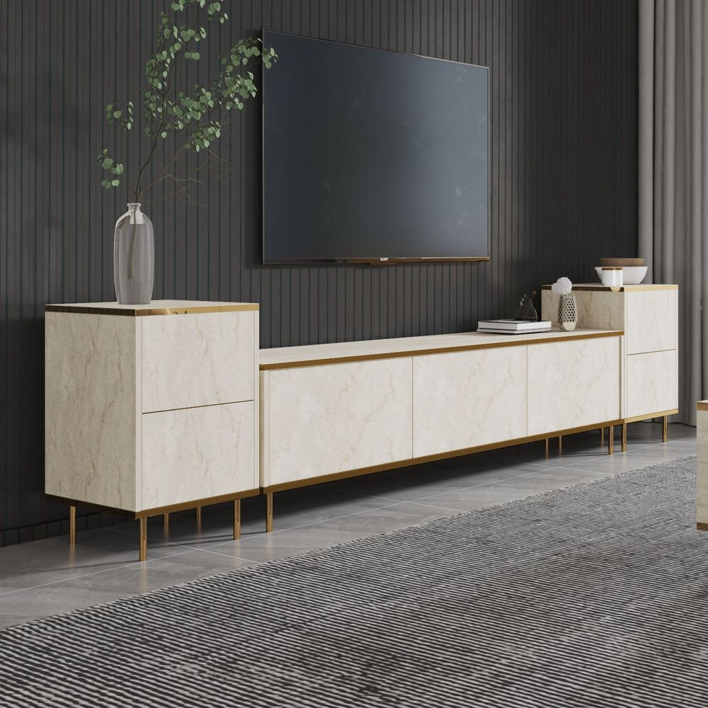 Imaj - Travertine Gold TV Unit slika 1