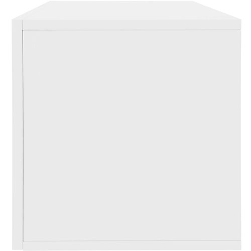 Kutija za pohranu vinilnih ploča sjajna bijela 71x34x36 cm drvo slika 9